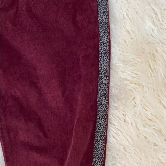 Anthro Sundry Leopard-Striped Corduroy Trousers - Picture 6 of 9